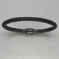 Italgem Black Leather Bracelet