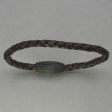 Italgem Antique Brown Leather Bracelet