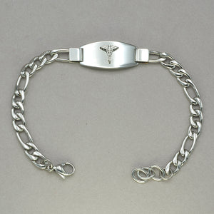 Italgem Medic Logo Stainless Steel Bracelet