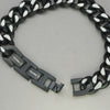 Italgem Black IP Stainless Steel Chain Bracelet