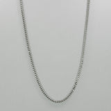 Italgem S. Steel 3.5mm-Round Franco Polished 24" Necklace