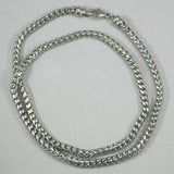 Italgem S. Steel 5mm-Round Franco Polished 24" Necklace