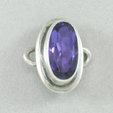 Tabra Oval Faceted Amethyst Charm