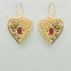 Holly Yashi Blooming Heart Earrings