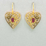 Holly Yashi Blooming Heart Earrings