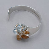 Lilly Barrack Citrine & CZ Cuff Bracelet