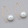 Baroque Pearl Marquise Wire Earrings