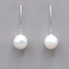 Baroque Pearl Marquise Wire Earrings