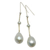 Tier Cream-Colored Pearl Earrings
