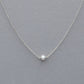 Tiny Pearl Sterling Silver Necklace