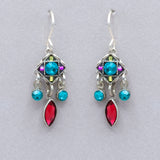 Firefly Checkerboard Earring with Drops