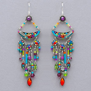Firefly Botanical Cascade Chandelier Earrings
