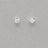Boma Round Cubic Zirconia Post Earrings