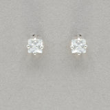 Boma Square Cubic Zirconia Post Earrings