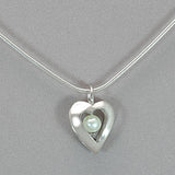 Jim Kelly Open Heart and Pearl Pendant