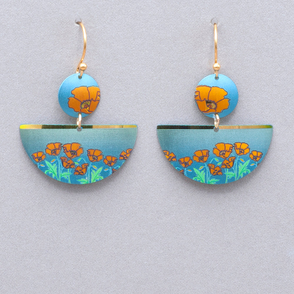 Holly Yashi Poppy Blossom Earrings