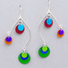 Aluminum Mobile in Silver Earrings