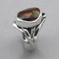 Jim Kelly Mexican Fire Agate Sterling Silver Ring