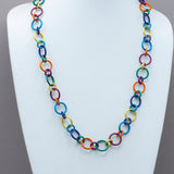 Sylvi Harwin Brightly Colored Chain in Anodized Aluminum