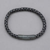 Italgem Antique Grey Leather Bracelet