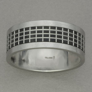 Italgem Stainless Steel Grid Spinner Ring