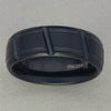 Italgem Black Stainless Steel Ring