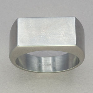 Italgem Stainless Steel Signet Ring