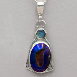 Jim Kelly Titanium Treated Purple Druzy Pendant